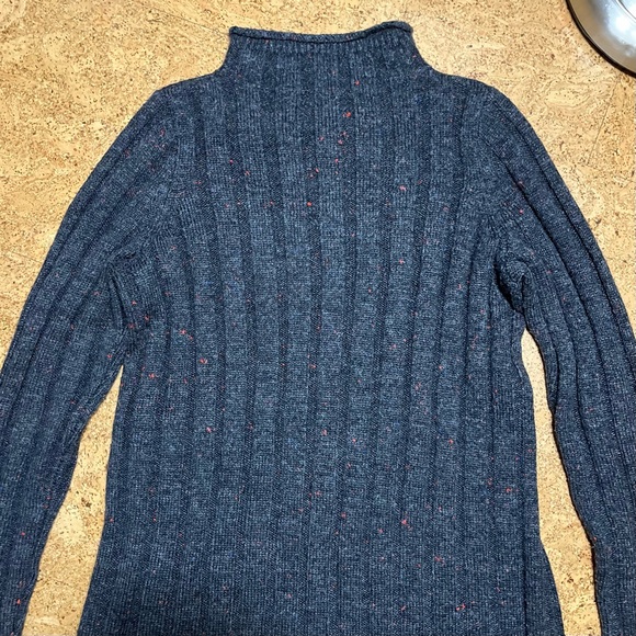 Madewell Donegal Rolled Mockneck Sweater Dress In Gray With Color Fleck Sz M - Picture 5 of 16